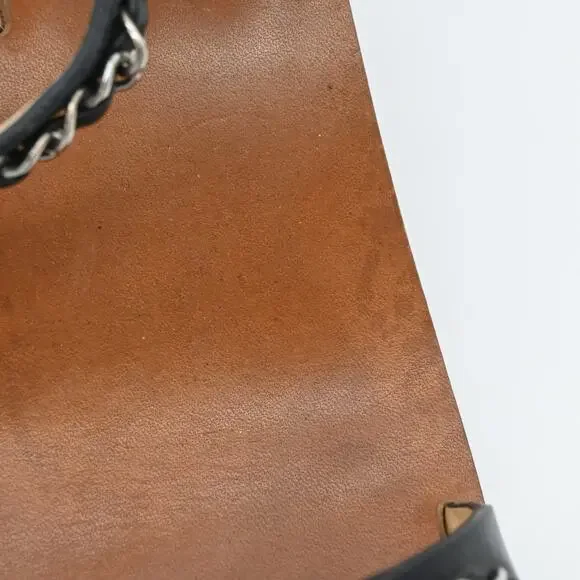 CHANEL Leather & Chain Strappy Heeled Sandals Size 40.5 - Picture 12 of 13